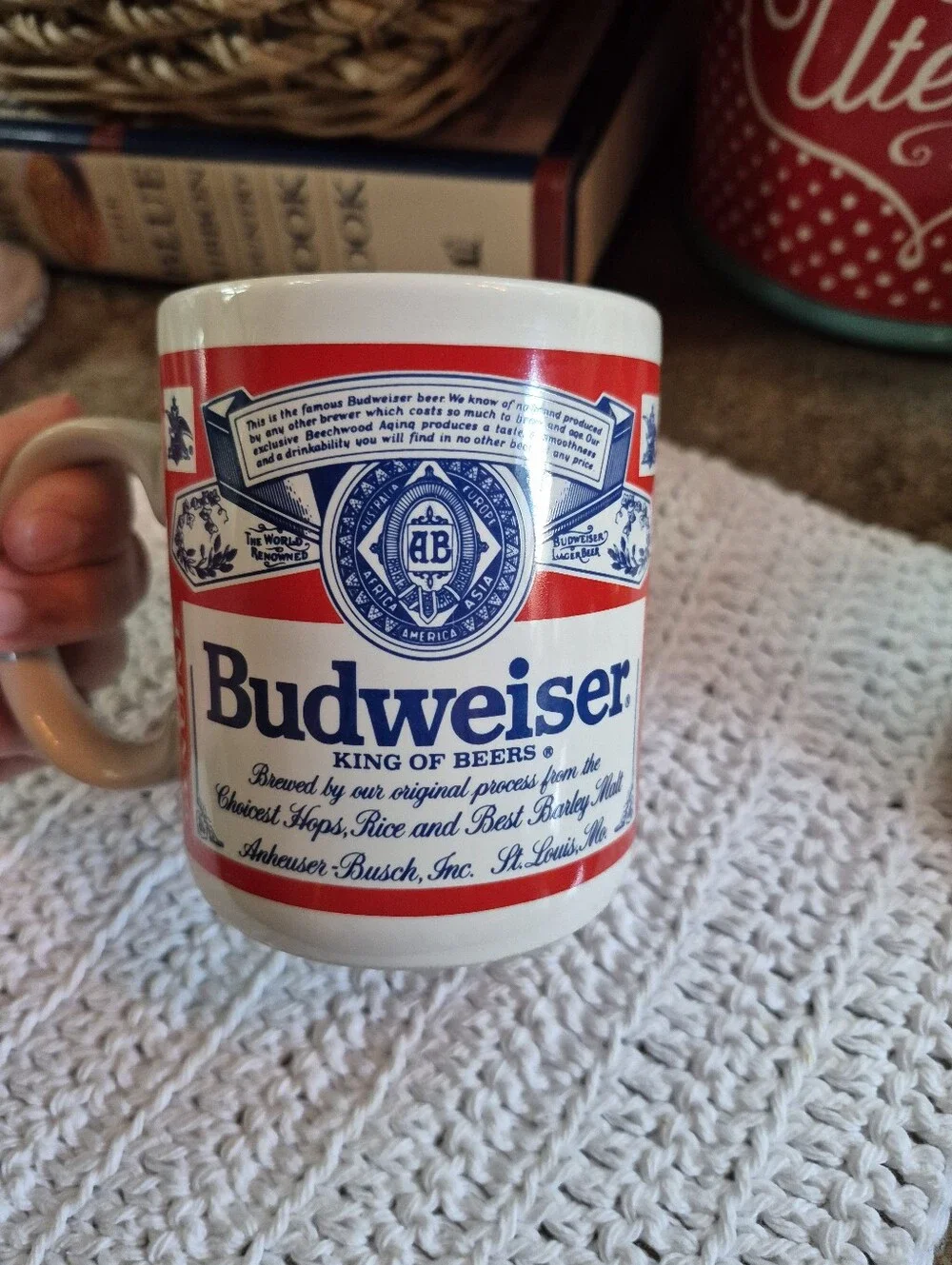 Vintage Authentic Budweiser Anheuser- Busch Mug